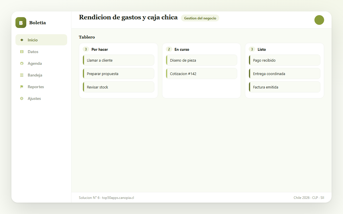 Vista previa de Rendicion de gastos y caja chica